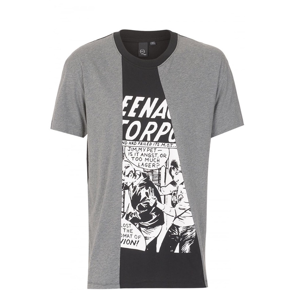 McQ by Alexander McQueen comic strip cut tee